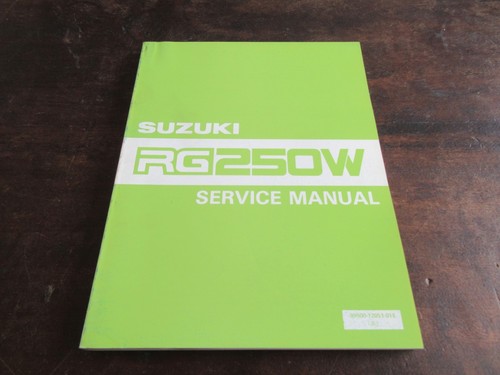 Suzuki rg250w service shop - rg250w,