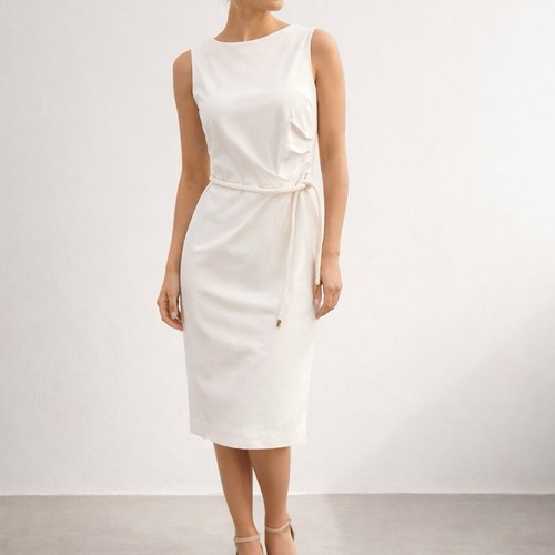 Max mara white sheath - mara, 8