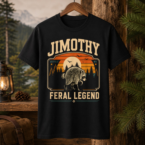 Retro jimothy raccoon - jimothy,
