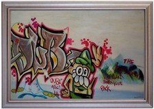 Quadro olio graffiti ZellaSi street art dipinto ad olio DIPINTO A MANO quadro 50x80cm