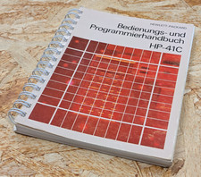 HP 41C CALCULATOR OWNER'S HANDBOOK PROGRAMMING GUIDE ORIGINAL IN GERMAN LANGUAGE