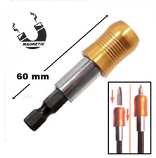 ASTA PROLUNGA MAGNETICA PORTA INSERTI CACCIAVITE 60 mm PER TRAPANO E AVVITATORE