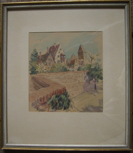 Meder aquarell piccolo dipinto - aquarell,