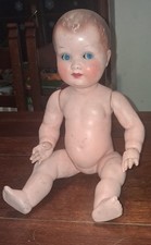 Marcellino Ottolini, Bambola Antica In Celluloide Anni ‘50 Occhi Mobili