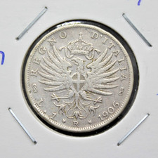 Moneta 1906 Italia Regno 1