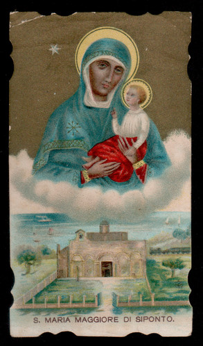 Antico santino holy card - ,