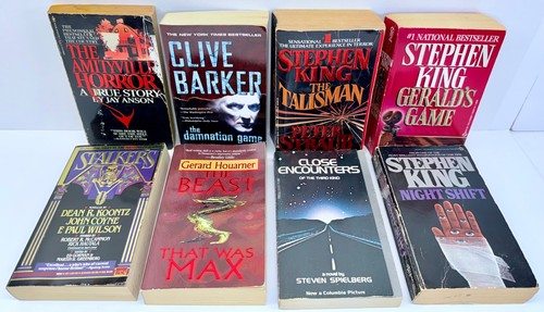 Horror book lot clive - horror, 8