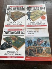 Osprey Campaign First Bull Run, Petersburg, Chancellorsville, Gettysburg x 4 PB