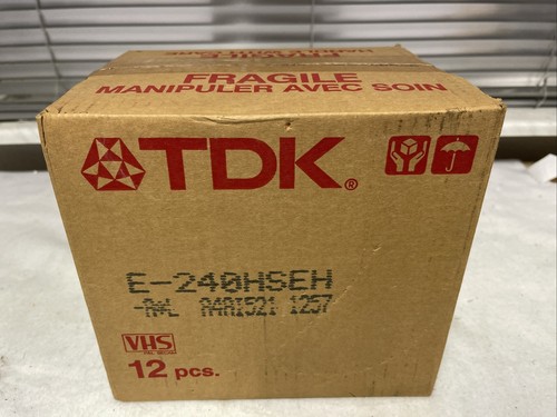 Videocassette tdk vhs - 12,