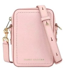 MARC JACOBS Nuovo! Borsa a tracolla North South Peach Whip in pelle rosa