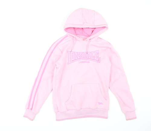 Lonsdale felpa donna rosa con