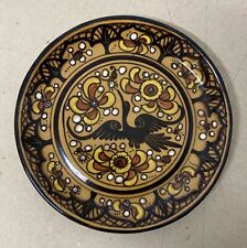 ALBISOLA-ARTISTICA CERAMICA-PIATTO DA COLLEZIONE-MGA-MAZZOTTI-DECORATIVO-UCCELLO