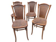 Gruppo di 4 originali sedie Thonet Vienna inizi del XX secolo