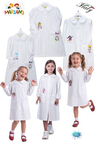 Grembiule bimba bianco