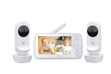 Motorola Nursery VM35-2 / Ease 35-2 baby monitor con 2 fotocamere 5,0 pollici video bambino 