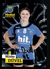 Biglietto autografo Mieke Düvel Buxtehuder SV 2018-19 pallamano + A 237815