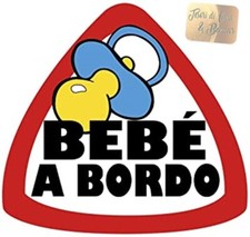 ADESIVO AUTO BEBE' A BORDO