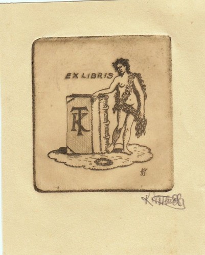 Exlibris acquaforte karel - exlibris,