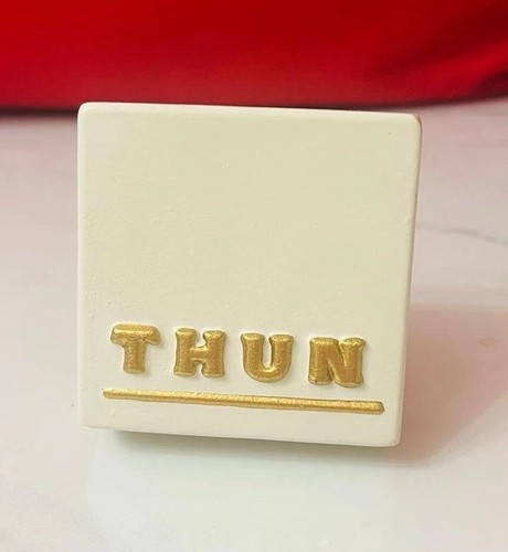 Thun logo con - logo, dorata
