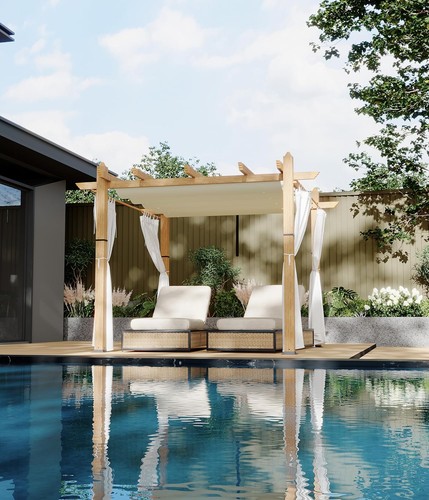 10x10 outdoor pergola metal - 10x10, ft