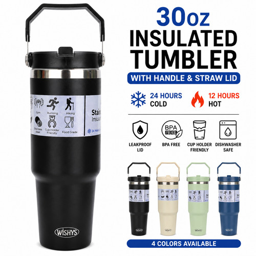 30oz insulated stainless steel - 30oz,