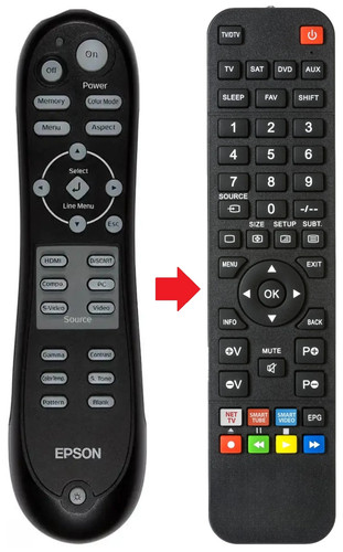 Telecomando adatto per epson - telecomando,