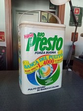 FUSTINO NUOVO BIO PRESTO DETERSIVO 8 kg VINTAGE anni '80 Lire Pubblicità Epoca