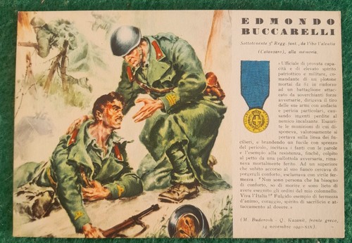 Cartolina medaglia oro valore - cartolina,