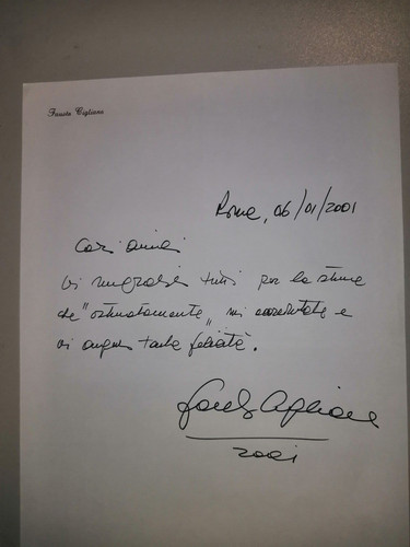 Fausto cigliano autografo - fausto,
