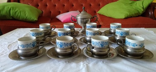 Servizio peltro tazzine - peltro, 12