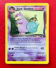 Lotto Carte Pokemon Dark Slowbro 12/82 Team Rocket Holo Raro Eng