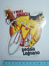 ADESIVO VINTAGE VINTAGE AUFKLEBER AUTOCOLLANT LEGNANO BICICLETTE KING SIZE