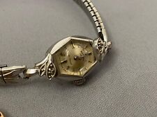 Orologio Manuale Bulova - Rotary. Meccanismo 5am. Argento Placcato Oro Bianco.