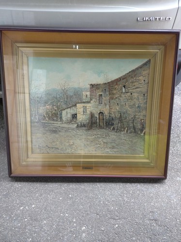 Quadro olio tela - tela, paesaggio