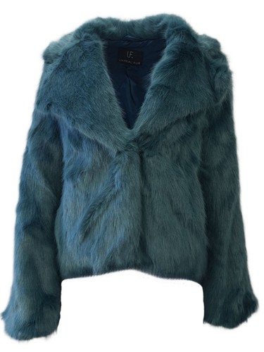 Irreale pelliccia donna - pelliccia, blu