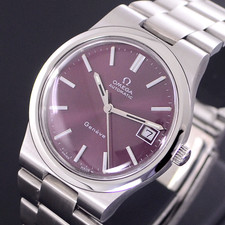 OROLOGIO UOMO VINTAGE OMEGA GENEVE AUTOMATICO CAL.1012 QUADRANTE VINO DATA