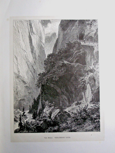 1876 antica stampa via - antica, stampa:via