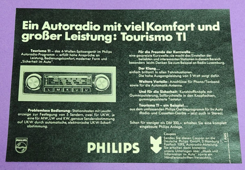 Philips autoradio tourismo - philips,