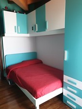 CAMERETTA COLOR VERDE ACQUA MARINA LETTO 1 PIAZZA E 1/2 