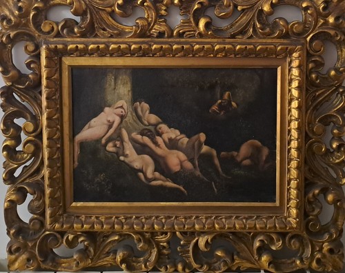 Quadro antico rame - su, fine