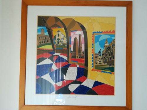 Ugo nespolo serigrafia firenze - nespolo,
