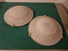 2 Plafoniere Uguali, Usate Diametro 30,5 Cm