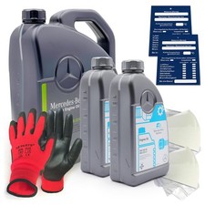 7 litri olio motore originale Mercedes-Benz 5W30 229.51 incl. imbuto + rimorchio