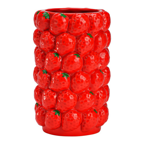 Vaso fragole ceramica - vaso,