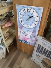 Orologio da parete arredo tema Londra stampa su simil legno arredamento