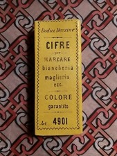 Vintage Cifre Iniziali Per Marcare Biancheria Maglieria B. F.