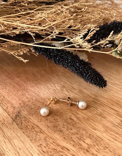 Orecchini perle maiorca 5mm - di,