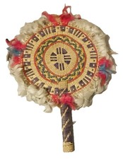 Vintage Handwoven Fan Feathers
