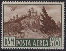 SAN MARINO 1951 POSTA AEREA