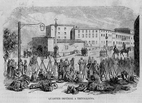 Stampa antica treviglio veduta - stampa,